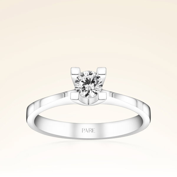 G Renk 0,30 Karat HRD Sertifikalı Tektaş Pırlanta Yüzük - Pare Pırlanta