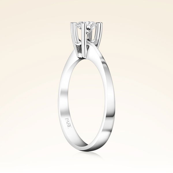 G Renk 0,30 Karat HRD Sertifikalı Tektaş Pırlanta Yüzük - Pare Pırlanta