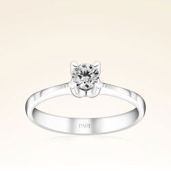 G Renk 0,30 Karat HRD Sertifikalı Tektaş Pırlanta Yüzük - 1