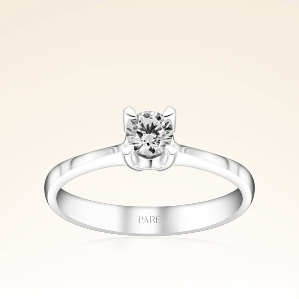 G Renk 0,30 Karat HRD Sertifikalı Tektaş Pırlanta Yüzük - Pare Pırlanta