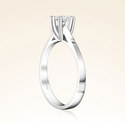 G Renk 0,30 Karat HRD Sertifikalı Tektaş Pırlanta Yüzük - 2