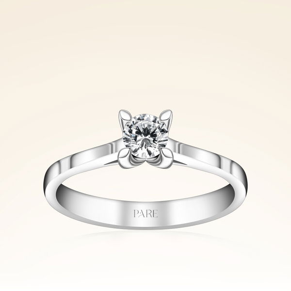 G Renk 0,30 Karat HRD Sertifikalı Tektaş Pırlanta Yüzük - Pare Pırlanta