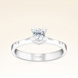 G Renk 0,30 Karat HRD Sertifikalı Tektaş Pırlanta Yüzük - 1