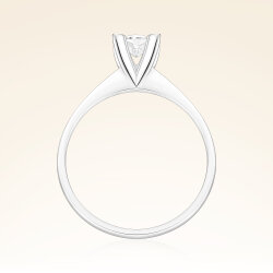 G Renk 0,30 Karat HRD Sertifikalı Tektaş Pırlanta Yüzük - 3