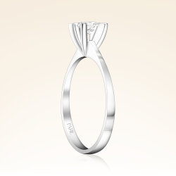 G Renk 0,30 Karat HRD Sertifikalı Tektaş Pırlanta Yüzük - 2