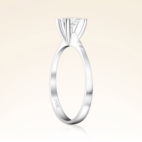 G Renk 0,30 Karat HRD Sertifikalı Tektaş Pırlanta Yüzük - Pare Pırlanta