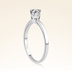 G Renk 0,30 Karat HRD Sertifikalı Tektaş Pırlanta Yüzük - 2