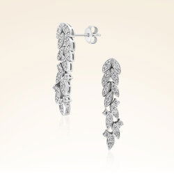 G Renk 0,30 Karat Pırlanta Küpe - 1