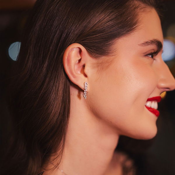 G Renk 0,30 Karat Pırlanta Küpe - Pare Pırlanta