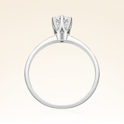 G Renk 0,40 Karat HRD Sertifikalı Tektaş Pırlanta Yüzük - 3