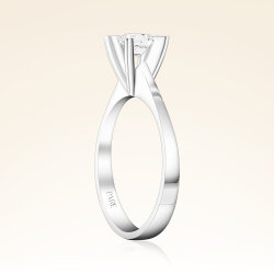 G Renk 0,40 Karat HRD Sertifikalı Tektaş Pırlanta Yüzük - 2