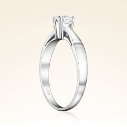 G Renk 0,40 Karat HRD Sertifikalı Tektaş Pırlanta Yüzük - 2