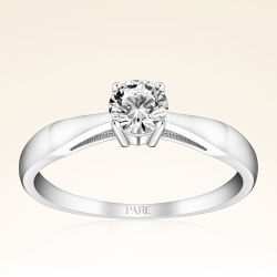 G Renk 0,40 Karat HRD Sertifikalı Tektaş Pırlanta Yüzük - 1