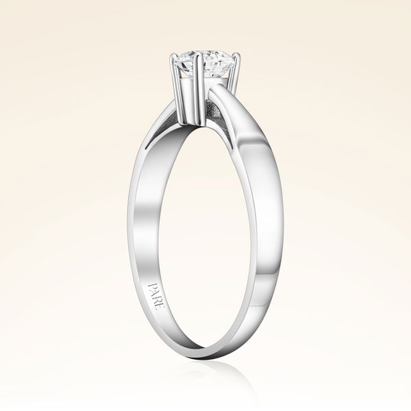 G Renk 0,40 Karat HRD Sertifikalı Tektaş Pırlanta Yüzük - Pare Pırlanta