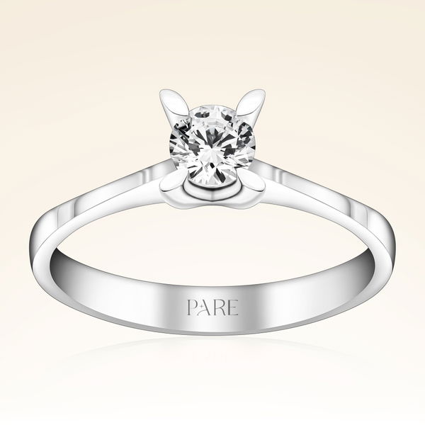 G Renk 0,40 Karat HRD Sertifikalı Tektaş Pırlanta Yüzük - Pare Pırlanta