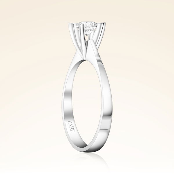 G Renk 0,40 Karat HRD Sertifikalı Tektaş Pırlanta Yüzük - Pare Pırlanta