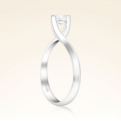 G Renk 0,40 Karat HRD Sertifikalı Tektaş Pırlanta Yüzük - 2