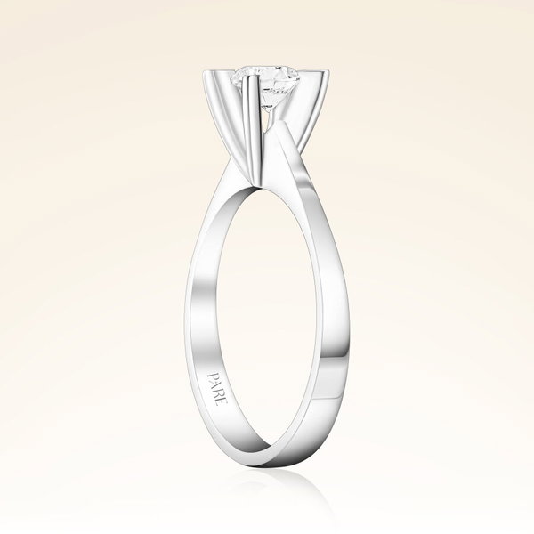 G Renk 0,40 Karat HRD Sertifikalı Tektaş Pırlanta Yüzük - Pare Pırlanta