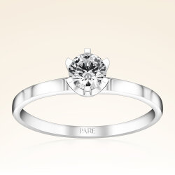 G Renk 0,40 Karat HRD Sertifikalı Tektaş Pırlanta Yüzük - 1