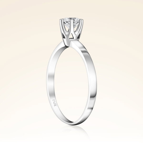 G Renk 0,40 Karat HRD Sertifikalı Tektaş Pırlanta Yüzük - Pare Pırlanta