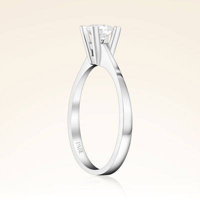 G Renk 0,40 Karat HRD Sertifikalı Tektaş Pırlanta Yüzük - Pare Pırlanta