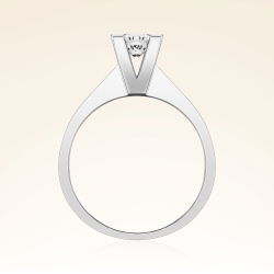 G Renk 0,45 Karat HRD Sertifikalı Tektaş Pırlanta Yüzük - 3