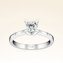 G Renk 0,50 Karat GIA Sertifikalı Tektaş Pırlanta Yüzük - 1