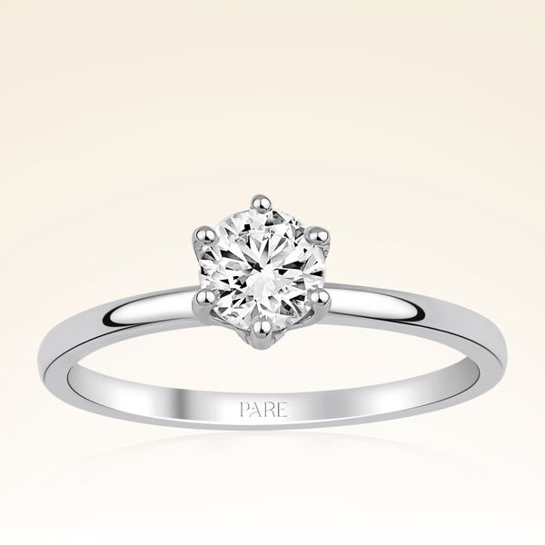 G Renk 0,50 Karat GIA Sertifikalı Tektaş Pırlanta Yüzük - Pare Pırlanta