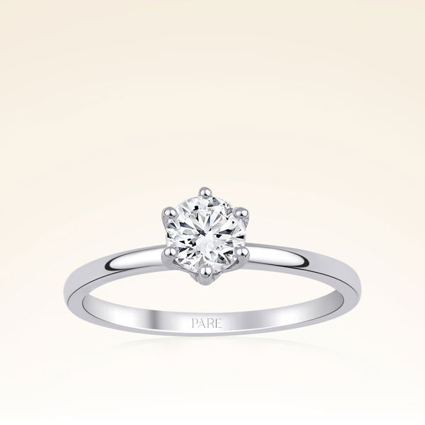 G Renk 0,50 Karat GIA Sertifikalı Tektaş Pırlanta Yüzük - Pare Pırlanta