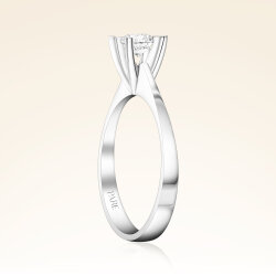 G Renk 0,50 Karat HRD Sertifikalı Tektaş Pırlanta Yüzük - 2