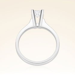 G Renk 0,50 Karat HRD Sertifikalı Tektaş Pırlanta Yüzük - 3