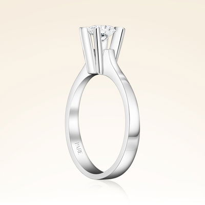 G Renk 0,50 Karat HRD Sertifikalı Tektaş Pırlanta Yüzük - Pare Pırlanta