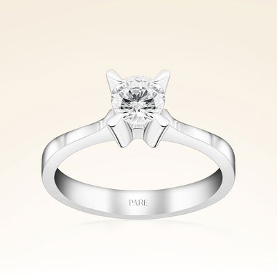 G Renk 0,50 Karat HRD Sertifikalı Tektaş Pırlanta Yüzük - Pare Pırlanta