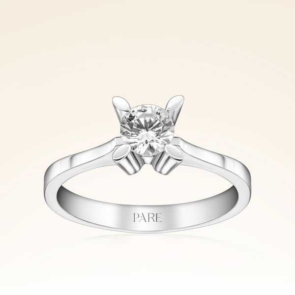 G Renk 0,50 Karat HRD Sertifikalı Tektaş Pırlanta Yüzük - Pare Pırlanta