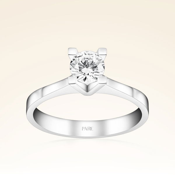 G Renk 0,50 Karat HRD Sertifikalı Tektaş Pırlanta Yüzük - Pare Pırlanta