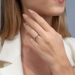 G Renk 0,50 Karat HRD Sertifikalı Tektaş Pırlanta Yüzük - 4