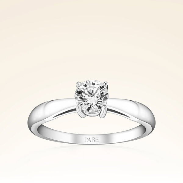 G Renk 0,50 Karat HRD Sertifikalı Tektaş Pırlanta Yüzük - Pare Pırlanta