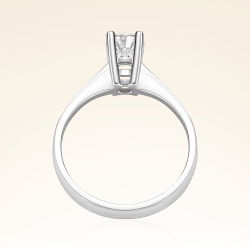 G Renk 0,50 Karat HRD Sertifikalı Tektaş Pırlanta Yüzük - 3