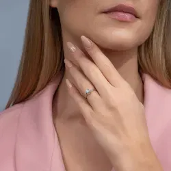 G Renk 0,50 Karat HRD Sertifikalı Tektaş Pırlanta Yüzük - 4