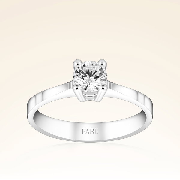 G Renk 0,50 Karat HRD Sertifikalı Tektaş Pırlanta Yüzük - Pare Pırlanta