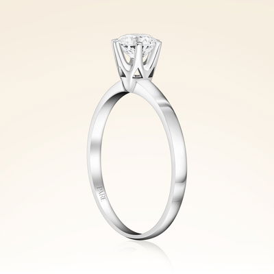 G Renk 0,50 Karat HRD Sertifikalı Tektaş Pırlanta Yüzük - Pare Pırlanta