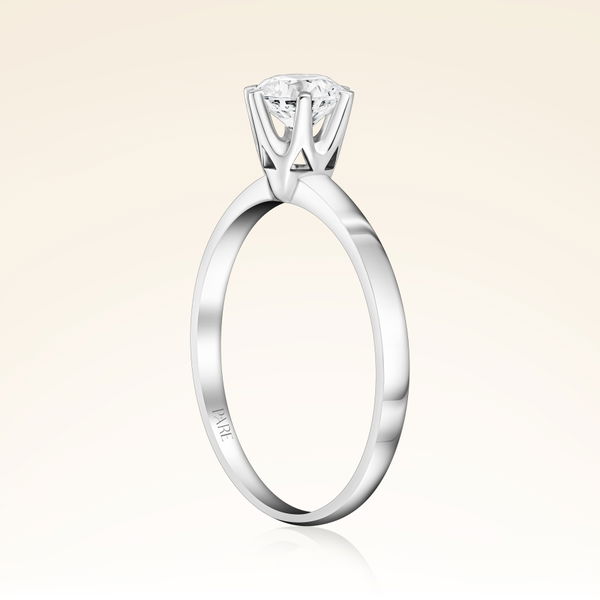 G Renk 0,50 Karat HRD Sertifikalı Tektaş Pırlanta Yüzük - Pare Pırlanta