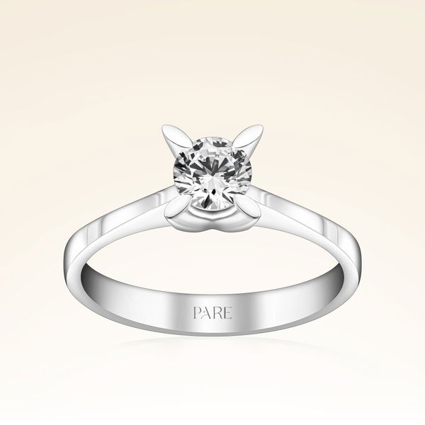 G Renk 0,50 Karat HRD Sertifikalı Tektaş Pırlanta Yüzük - Pare Pırlanta