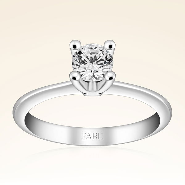 G Renk 0,50 Karat HRD Sertifikalı Tektaş Pırlanta Yüzük - Pare Pırlanta