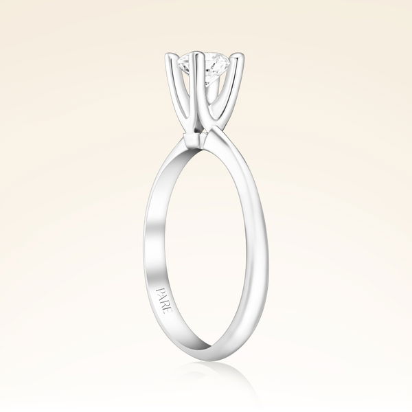 G Renk 0,50 Karat HRD Sertifikalı Tektaş Pırlanta Yüzük - Pare Pırlanta