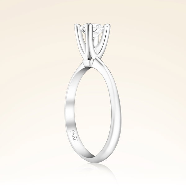 G Renk 0,50 Karat HRD Sertifikalı Tektaş Pırlanta Yüzük - Pare Pırlanta