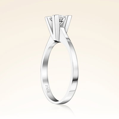 G Renk 0,50 Karat HRD Sertifikalı Tektaş Pırlanta Yüzük - Pare Pırlanta