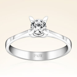 G Renk 0,50 Karat HRD Sertifikalı Tektaş Pırlanta Yüzük - 1