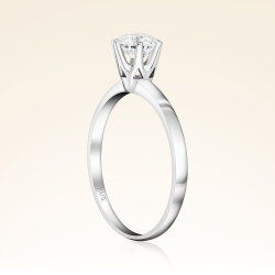 G Renk 0,50 Karat HRD Sertifikalı Tektaş Pırlanta Yüzük - 2