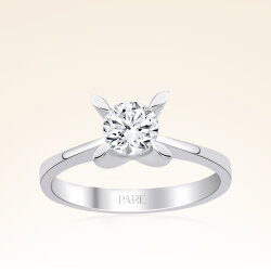 G Renk 0,60 Karat HRD Sertifikalı Tektaş Pırlanta Yüzük - 1